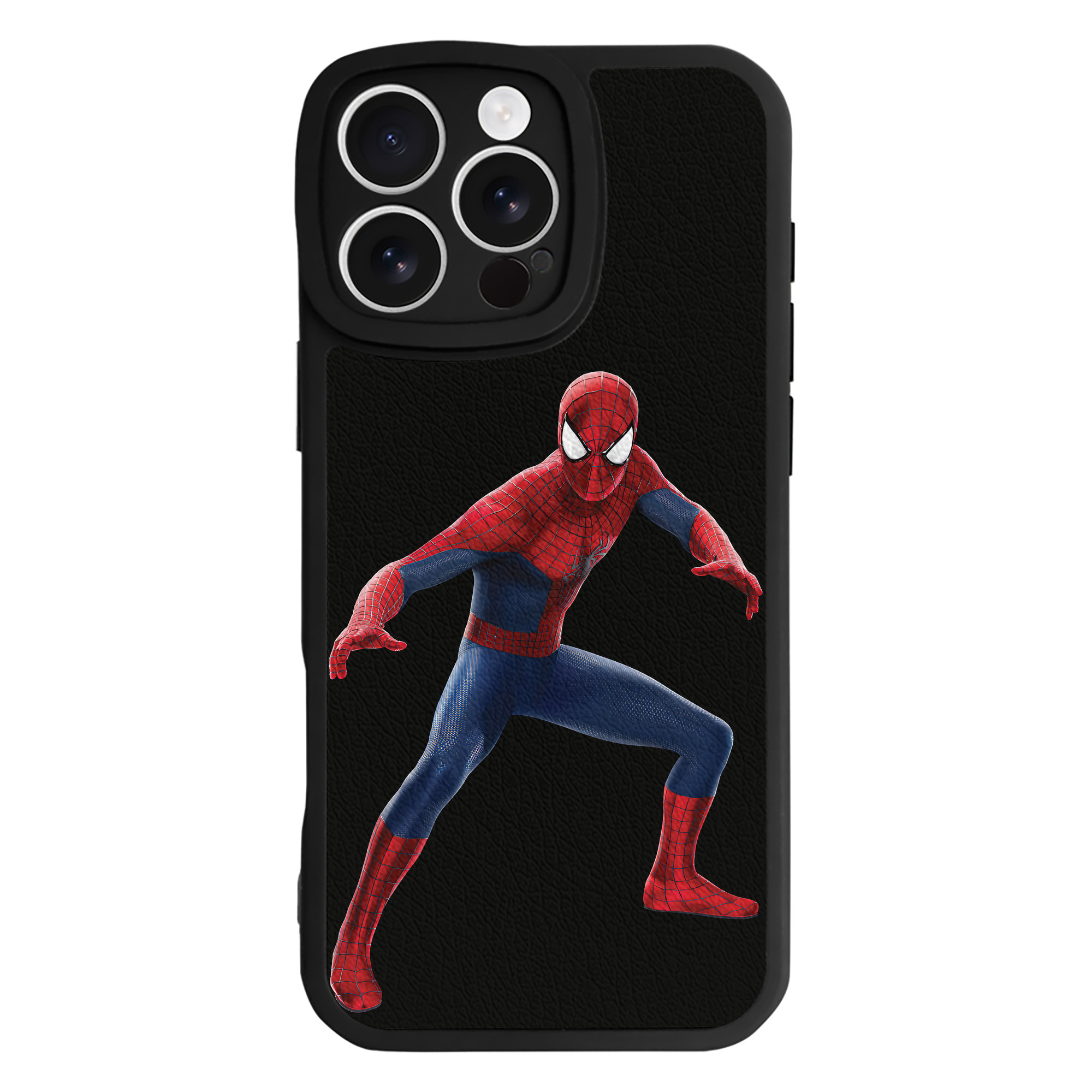 （画像用） Spider Man スパイダーマン 【iPhone 16シリーズ対応】シリコンスマホケース（レザー調） 材質：シリコン